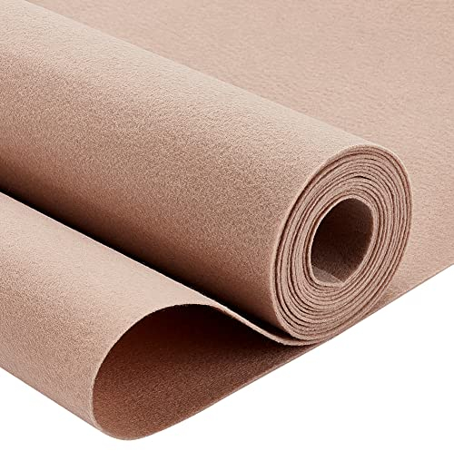 BENECREAT 40cm X 3m Khakifarbener Filzstoff, Schmuckkästchen Filzeinsatz Für Urlaubsdekorationen, DIY-Fotorahmen Und Schmuckkästchen, Stoffstift, 1mm Dick
