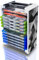 ADZ Grey Camo Game Storage Tower – Organizer universale per videogiochi per PS4, PS5, Xbox, Switch e Blu-Ray – Contiene 12 dischi – Ultimate Game Holder and Disc Storage Tower