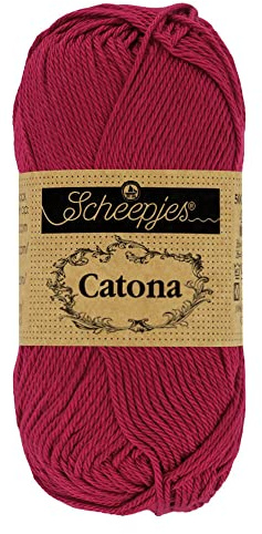 Scheepjes - Scheepjes Catona 517 Ruby Yarn - 10x10g
