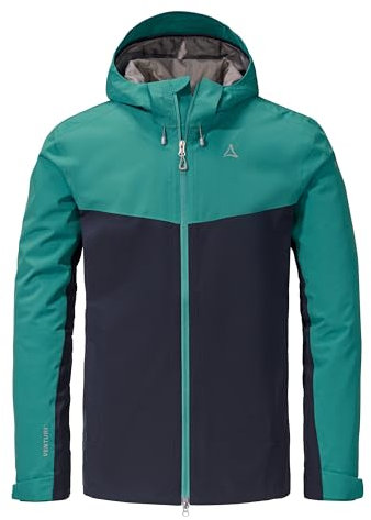 Schöffel Herren 2L Jacket Ankelspitz M, bequeme Outdoor Jacke, wasserdicht & atmungsaktiv, Regenjacke aus elastischem Venturi Material, praktische Innentasche, navy blazer/quartz, 48