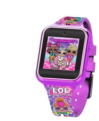 Accutime LOL Suprise Dolls Bright Swirls Interaktive iTime Smartwatch für Kinder, Rosa, Charakterdruck