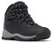 Columbia Newton Ridge Plus, Scarponi da trekking ed escursionismo di media altezza Donna, Black/Chalk, 38 EU