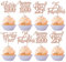 30 Stück Vintage 2000 Tortendeko Glitzer Happy 25th Twenty-five Awesome Since 2000 Cupcake Toppers 25 Fabulous Kuchen Deko für 25. Geburtstag Hochzeitstag Party Kuchen Dekorationen Rosegold