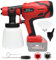 Pistola per verniciatura, compatibile con batteria Milwaukee M18 18 V, pistola a spruzzo con contenitore per vernice da 800 ml, 2 ugelli, 2 carte filtri, adatto a pareti, mobili, recinzioni (senza
