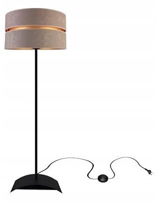 Stehlampe Wohnzimmer Gold Stehleuchte Standleuchte Design Modern E27 Fassung Leselampe Max. 60W Wohnzimmerlampe Bettlampe TAD40-P