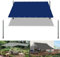Toile D'ombrage Pergola Filet 2.3 x 2.4 m UV Protection avec Oeillets Tissu Polyester Multi Couleur et Taille Bâche dombrages pour Terrasses Balcons et Jardins, Bleu Foncé