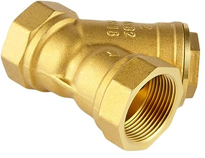 KONTONTY Y-Type Strainer Valve Simple Strainer Brass Valve Y-Type Valve Brass Strainer Valve Brass Filter Valve