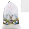 Wäschesack mit Osterhase mit Eierfarbe, Kordelzugverschluss, schmutzige Kleidung, Organizer, 61 x 90 cm, einfach in einen Wäschekorb oder Korb für Reisen zu passen