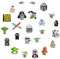 Star War Shoe Charms 23pcs Different Decoration for Teens Adults Clog Accessories Party Favor