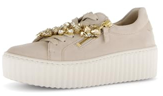 Gabor Damen Low-Top Sneaker, Frauen Halbschuhe,Freizeitschuhe,Turnschuhe,Laufschuhe,Freizeit,sportlich,straßenschuhe,Oak (Gold),42 EU / 8 UK