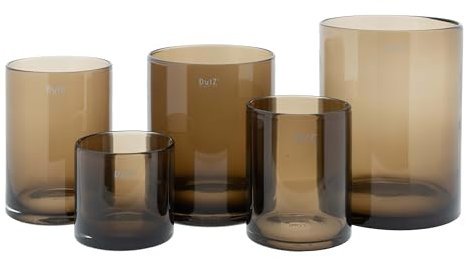 Dutz Cxlinder C8 Topaz transparent | Verschiedene Grössen | Windlicht, Vase | mundgeblasenes Glas (H 25 cm D 20 cm)