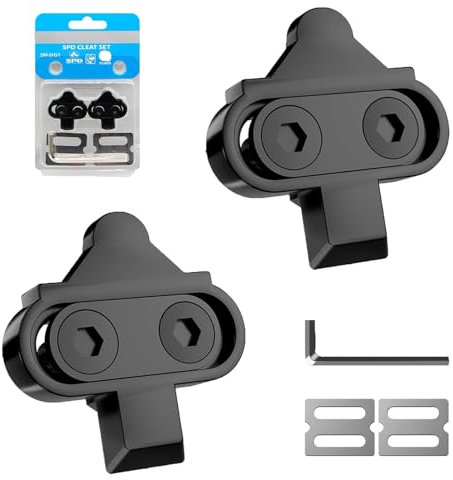 Fahrrad Schuhplattenset,SPD Compatible Bike Pedal Cleats, Bike Pedal Cleats, Bike Cleats,Pedalplatten Fahrradzubehör Set für Shimano