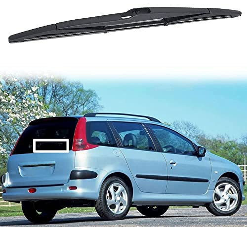 GaiHLi Escobilla Limpiaparabrisas para Peugeot 206 SW Estate 2002 2003 2004 2005 2006, Limpiaparabrisas Trasero Piezas de Repuesto para Ventanas de Limpieza de Caucho