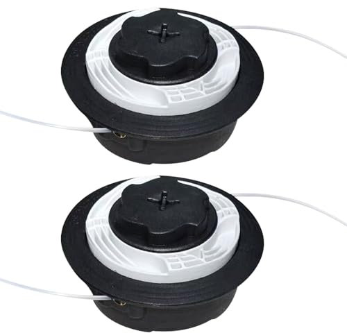 Mineup 2PCS AutoCut C6-2 Tête De Débroussailleuse pour Stihl FS38 FS40 FS50 FSE81, Tête Faucheuse Autocut C6-2, Tete à Fil Coupe-bordure Accessoires, Tête Débroussailleuse