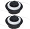 Mineup 2PCS AutoCut C6-2 Tête De Débroussailleuse pour Stihl FS38 FS40 FS50 FSE81, Tête Faucheuse Autocut C6-2, Tete à Fil Coupe-bordure Accessoires, Tête Débroussailleuse