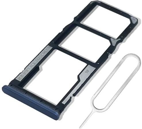 ExtKry Bandeja SIM para Xiaomi Redmi Note 9S/9 Pro,Gris | Calidad original bandeja de tarjeta SIM bandeja para SIM bandeja ranura SIM bandeja tarjeta SIM con aguja eyectora.