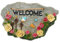 KAILIKETIY Plaque Suspendue Décorative Résine pour Jardin Signe De Bienvenue Élégant pour Entrée Mur Ou Porte pour Accueillir Invités Maison Ou Au