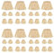 Fivetwofive 40 Piezas Kit de Paja de Espantapájaros Material de Rafia Accesorios de Disfraces de Espantapájaros Decoración Cuello de Rafia Corbatas de y Tobillos