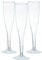 Clear Plastic Dispoable Champagne Flutes 162ml - 20 Pack