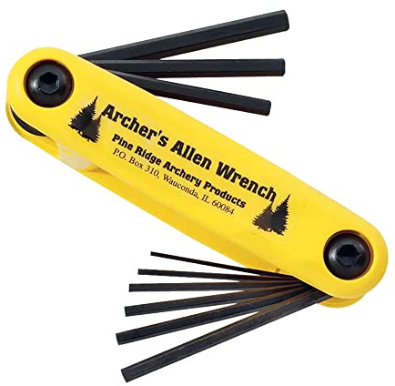 Pine Ridge Archery Prod Archers Allen Wrench Set W/Hlst | Universal Multi Wrench, Foldable Wrench, Repairing Tool
