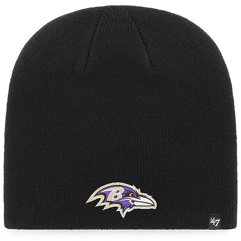 NFL '47 Beanie Knit Hat, schwarz