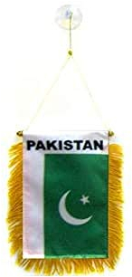 AZ FLAG - Wimpel Pakistan - 15x10 cm - Pakistanische Mini Flagge 10 x 15 Cm - Auto Pennant Spezielle Auto