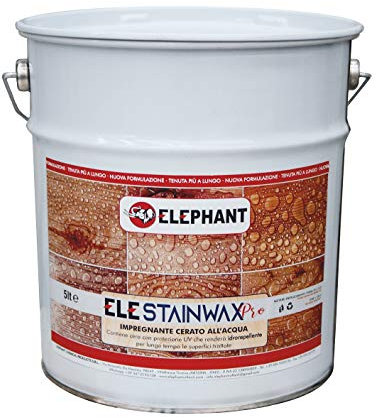 5 lt | Impregnante CERATO per legno all'acqua - ELE STAINWAX PRO (Trasparente)