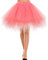 Bbonlinedress Tutu Tüllrock Petticoat Unterrock Rock 50er Vintage Ballet Blase Tanzrock Tanzkleid Ballkleid Kurz Retro Coral L
