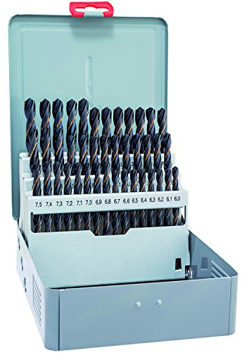 ALPEN Bohrer-Kassetten Set Sprint Master KM 41 (41-tlg., Ø 6,00-10,00 mm, universeller Spiralbohrer, hohe Elastizität, Metallbohrer, Bohrsortiment) 0000810361100