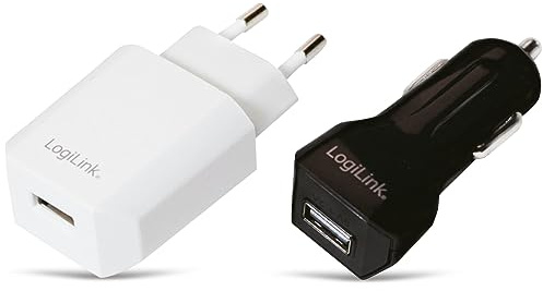 LogiLink USB-Ladeset, PA0109, Netz-/KFZ-Betrieb USB-Ladeset PA0109,