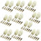 6.3MM 3 Pin Way Electrical Automotive Wire Connector Kits Male Female Socket Plug Terminal for Motorcycle Car-Pack of 20