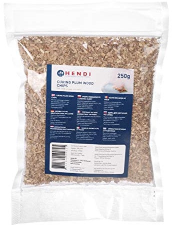 HENDI Legno per affumicatore, legno di pruno, per affumicare a caldo in affumicatore o forno, 250gr