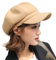 YONKOUNY Schirmmütze Barett Mütze Damen Casual Newsboy-Mütze Ballonmütze Beret Cap (Kamel)
