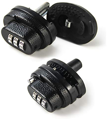 GUGULUZA Waffenschloss Abzugschloss 3-Ziffern Kombination Stahl, 2 Stück