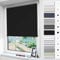 Magiea Verdunklungsrollo ohne & mit Bohren Klemmfix, Schwarz B95 x H140 cm (Stoffbreite 90 cm), Klemmrollo Thermorollo, Innenrollo für Sonnen- und Sichtschutz, Rollos für Fenster & Tür