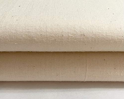 Tissu calicot naturel écru 100 % coton, poids moyen, 160 cm extra large (3 m)
