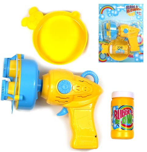 Smart-Planet Seifenblasenpistole für Kinder - Garantierter Spiel Spaß - elektrisch benötigt 2 x AA Batterie - Seifenblasen Pistole mit Flüssigkeit