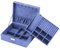 INTIRILIFE Schmuckschatulle mit 2 Ebenen LILA -23 x 13.5 x 9.5 cm- Abschließbare Schmuck Box Koffer Organizer zum Aufbewahren von Ringen Ketten Uhren Ohrringen und Armbändern- Reise Schmuckkästchen