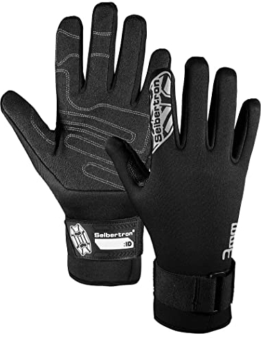 Seibertron C.R.D.G 1.0 Guanti Palme Livello 5 Resistenti al Taglio Antiscivolo 3MM Neoprene Flessibile Termico Uomini Donna da Immersione Sub per Mutande,Pesca Subacquea,Surf, pagaia,Kayak,Nuoto L