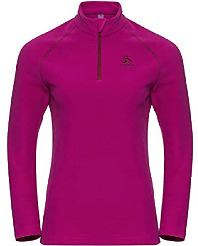 Odlo Damen Langarm Shirt mit Reißverschluss RIGI, Festival Fuchsia, XS