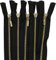 Aerzetix - C61358 - Set di 5 Cerniere separabili 65cm in Metallo con tiretto Decorativo - Cerniera Lampo - Nero - cursore Jeans Gilet pelletteria Cucito Vestiti Pantaloni merceria