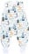TupTam Sommerschlafsack Baby mit Füßen – Leichter Schlafsack Baby Sommer 0.5 TOG, OEKO-TEX, Farbe: Zelte/Hasen/Füchse/Blau/Grün/Orange, Größe: 104-110