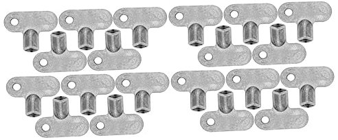 DOITOOL 20 Pcs Radiator Exhaust Valve Radiator Tail Key Radiator Bleeder Valve Radiator Keys for Bleeding Valve Wrench Radiator Keys for Old Radiator Gas Key Heater Zinc Alloy Universal