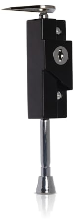 XFORT Black Multi-Purpose Door Bolt - Universal Sliding Bolt Lock with Keys for Internal and External - Garage Door Lock, Gate Bolt Lock, Shed Latch