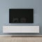 Mai & Mai Meuble TV Suspendue Armoire avec Soft-Close Table TV pour Le Salon Marron Clair+Blanc Mat 160x40,2x30 cm TC002