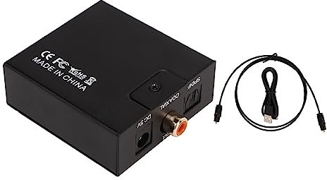 Convertidor de Sonido Digital a Analógico, Convertidor Profesional de Reducción de Ruido, Convertidor USB sin Distorsiones, Adaptador de Sonido Digital, Convertidor de Audio de 3,5 Mm con Cable Y Cabl