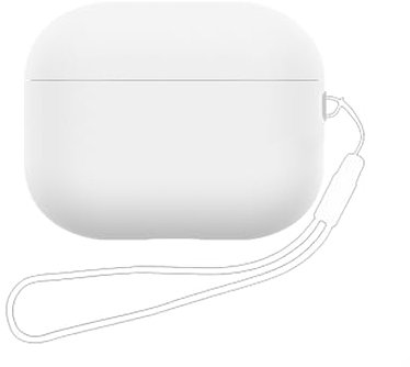 Custodia protettiva per AirPods Pro 2, in morbido silicone, compatibile con Apple AirPods Pro di seconda generazione 2022, LED frontale visibile (bianco)