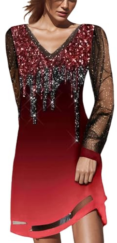 WVONIF Robe été Femme Mariage Manche Courte Robe Tunique Chic Col V Fluide Décontractée Ample Couleur Unie T-Shirt Grande Taille Robe Maxi Longue Plage Robe De Soleil Robe de Cocktail Femme