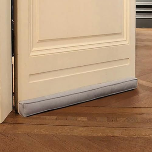 Boudin de porte magnétique, gris clair, pour porte de 110 cm, protection contre les courants d’air et le bruit, forme carrée, différentes tailles et couleurs