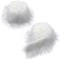 GORGECRAFT 2pcs Fausse Fourrure Blanche 10 x 150cm,Tissu en Feutrine Moelleuse de Renard,Longs de Noël Fourrure Pelucheuse Ruban de Garniture Coupes de Fourrure pour Halloween Travaux manuels